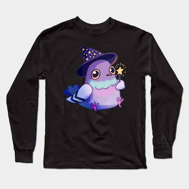 Pigeon wizard Long Sleeve T-Shirt by Yarafantasyart